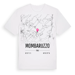Mombaruzzo karta t-shirt – ekologisk bomull t-shirt från Pinshirt