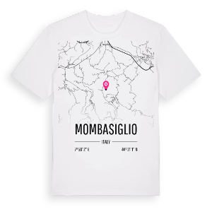 Mombasiglio karta t-shirt – ekologisk bomull t-shirt från Pinshirt