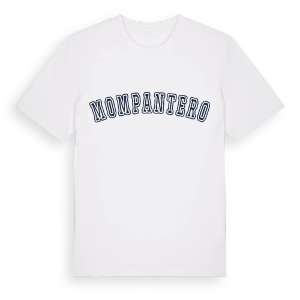 Mompantero college t-shirt – ekologisk bomull t-shirt från Pinshirt
