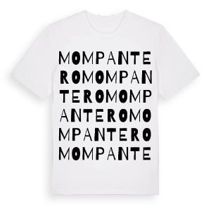 Mompantero ordlek t-shirt – ekologisk bomull t-shirt från Pinshirt