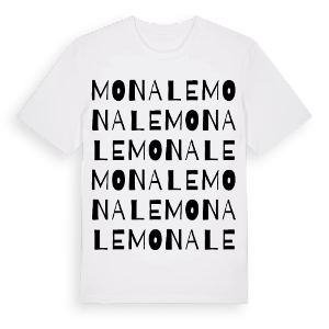 Monale ordlek t-shirt – ekologisk bomull t-shirt från Pinshirt