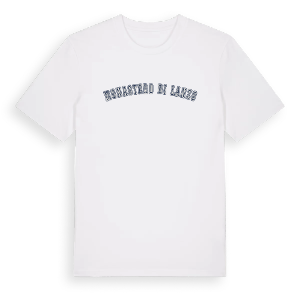 Monastero di Lanzo college t-shirt – ekologisk bomull t-shirt från Pinshirt