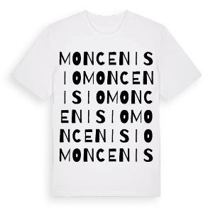 Moncenisio ordlek t-shirt – ekologisk bomull t-shirt från Pinshirt
