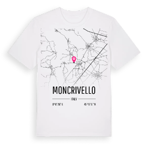 Moncrivello karta t-shirt – ekologisk bomull t-shirt från Pinshirt