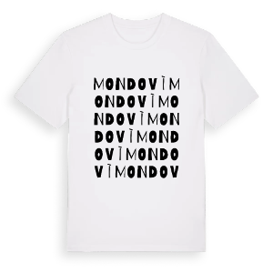 Mondovì ordlek t-shirt – ekologisk bomull t-shirt från Pinshirt