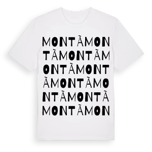 Montà ordlek t-shirt – ekologisk bomull t-shirt från Pinshirt