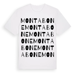 Montabone ordlek t-shirt – ekologisk bomull t-shirt från Pinshirt