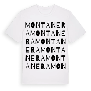 Montanera ordlek t-shirt – ekologisk bomull t-shirt från Pinshirt