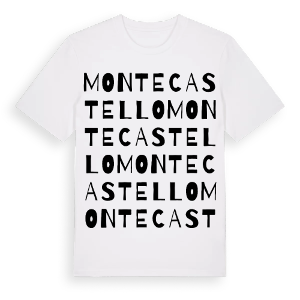 Montecastello ordlek t-shirt – ekologisk bomull t-shirt från Pinshirt