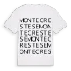 Montecrestese ordlek t-shirt