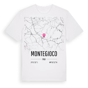 Montegioco karta t-shirt – ekologisk bomull t-shirt från Pinshirt