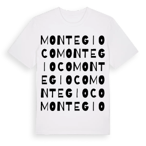 Montegioco ordlek t-shirt – ekologisk bomull t-shirt från Pinshirt