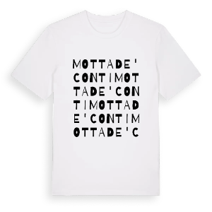 Motta de' Conti ordlek t-shirt – ekologisk bomull t-shirt från Pinshirt