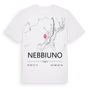 Nebbiuno karta t-shirt – ekologisk bomull t-shirt från Pinshirt