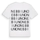 Nebbiuno ordlek t-shirt