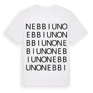 Nebbiuno ordlek t-shirt – ekologisk bomull t-shirt från Pinshirt