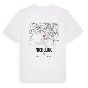 Nichelino karta t-shirt – ekologisk bomull t-shirt från Pinshirt