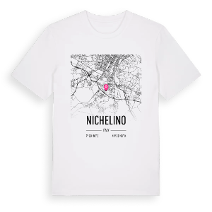 Nichelino karta t-shirt – ekologisk bomull t-shirt från Pinshirt