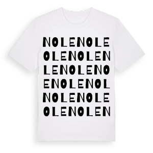 Nole ordlek t-shirt – ekologisk bomull t-shirt från Pinshirt