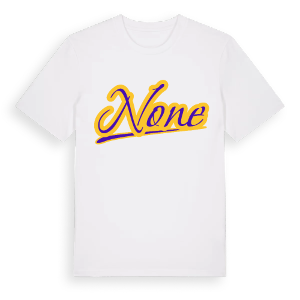 None baseball t-shirt – ekologisk bomull t-shirt från Pinshirt
