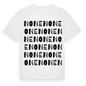 None ordlek t-shirt – ekologisk bomull t-shirt från Pinshirt