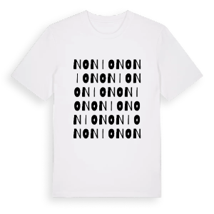 Nonio ordlek t-shirt – ekologisk bomull t-shirt från Pinshirt