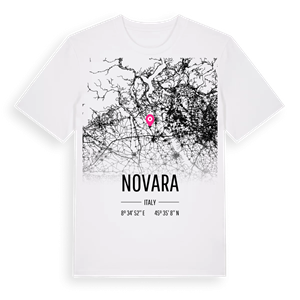 Novara karta t-shirt – ekologisk bomull t-shirt från Pinshirt