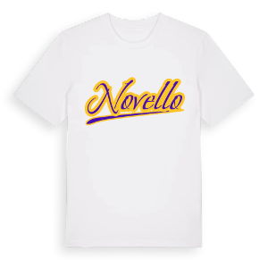 Novello baseball t-shirt – ekologisk bomull t-shirt från Pinshirt
