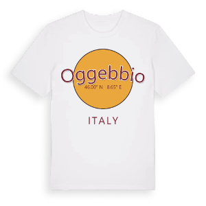 Oggebbio cirkel t-shirt – ekologisk bomull t-shirt från Pinshirt