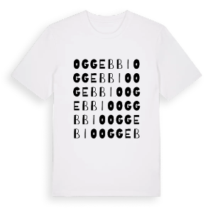 Oggebbio ordlek t-shirt – ekologisk bomull t-shirt från Pinshirt