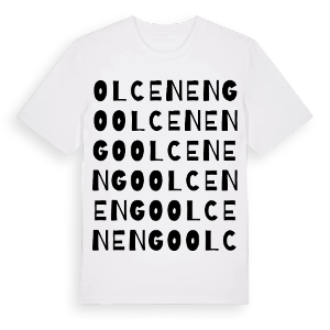 Olcenengo ordlek t-shirt – ekologisk bomull t-shirt från Pinshirt