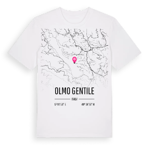 Olmo Gentile karta t-shirt – ekologisk bomull t-shirt från Pinshirt