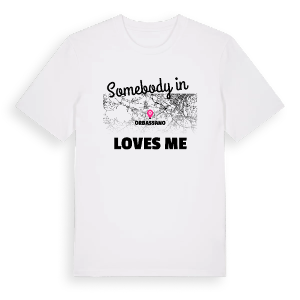 Någon i Orbassano älskar mig t-shirt – ekologisk bomull t-shirt från Pinshirt