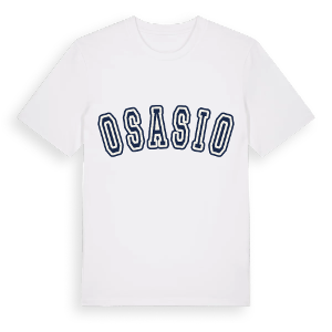Osasio college t-shirt – ekologisk bomull t-shirt från Pinshirt