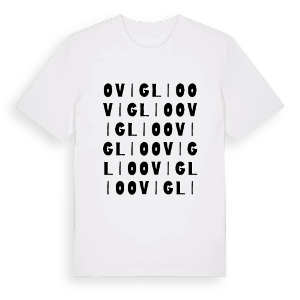 Oviglio ordlek t-shirt – ekologisk bomull t-shirt från Pinshirt