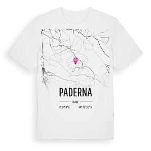 Paderna karta t-shirt – ekologisk bomull t-shirt från Pinshirt