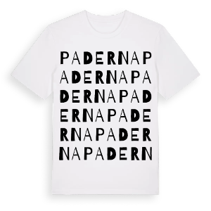 Paderna ordlek t-shirt – ekologisk bomull t-shirt från Pinshirt