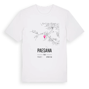 Paesana karta t-shirt – ekologisk bomull t-shirt från Pinshirt