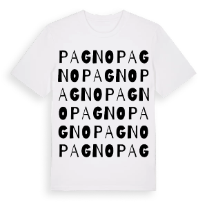 Pagno ordlek t-shirt – ekologisk bomull t-shirt från Pinshirt