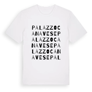 Palazzo Canavese ordlek t-shirt – ekologisk bomull t-shirt från Pinshirt
