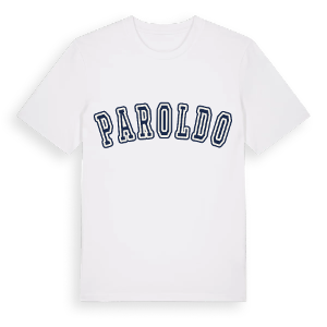Paroldo college t-shirt – ekologisk bomull t-shirt från Pinshirt