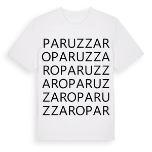 Paruzzaro ordlek t-shirt – ekologisk bomull t-shirt från Pinshirt