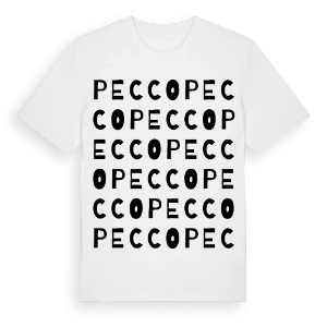 Pecco ordlek t-shirt – ekologisk bomull t-shirt från Pinshirt