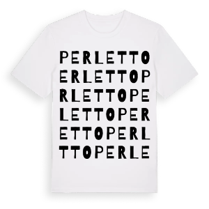 Perletto ordlek t-shirt – ekologisk bomull t-shirt från Pinshirt