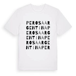 Perosa Argentina ordlek t-shirt – ekologisk bomull t-shirt från Pinshirt