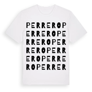 Perrero ordlek t-shirt – ekologisk bomull t-shirt från Pinshirt