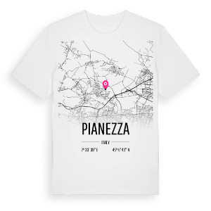 Pianezza karta t-shirt – ekologisk bomull t-shirt från Pinshirt