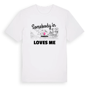 Någon i Pianezza älskar mig t-shirt – ekologisk bomull t-shirt från Pinshirt