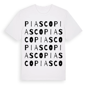 Piasco ordlek t-shirt – ekologisk bomull t-shirt från Pinshirt