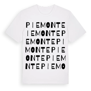 Piemonte ordlek t-shirt – ekologisk bomull t-shirt från Pinshirt